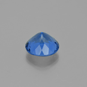 Color-Change Fluorite Gemstone in 14 mm (calibrated) Size for Sale, Color-Change Fluorite Stone in Navy Blue Color