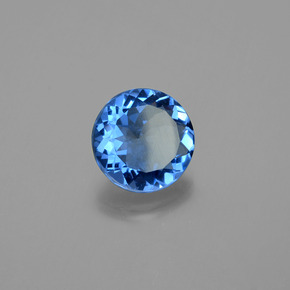 10.07 ct Blue Color-Change Fluorite Stone, Natural Color-Change Fluorite in Round Facet Shape for Sale