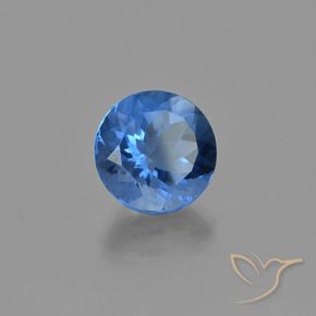 11.83 ct Blue Color-Change Fluorite Stone, Natural Color-Change Fluorite in Round Facet Shape for Sale