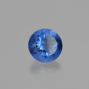 10.61 ct Blue Color-Change Fluorite Stone, Natural Color-Change Fluorite in Round Facet Shape for Sale