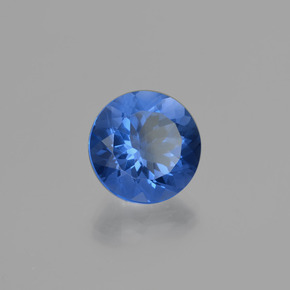 11.45 ct Blue Color-Change Fluorite Stone, Natural Color-Change Fluorite in Round Facet Shape for Sale
