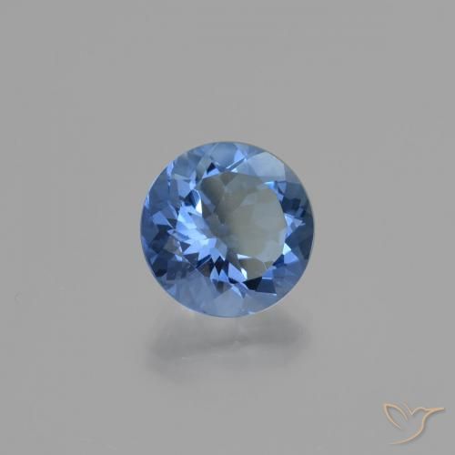 11.08 ct Blue Color-Change Fluorite Stone, Natural Color-Change Fluorite in Round Facet Shape for Sale