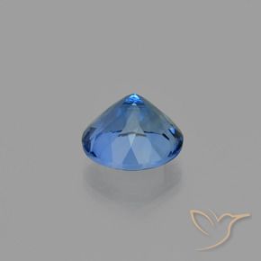 Color-Change Fluorite Gemstone in 14 mm (calibrated) Size for Sale, Color-Change Fluorite Stone in Navy Blue Color