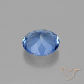 Color-Change Fluorite Gemstone in 15 mm (calibrated) Size for Sale, Color-Change Fluorite Stone in Dark Blue Color