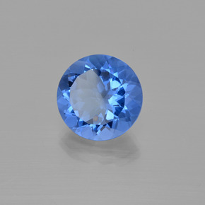 13.10 ct Blue Color-Change Fluorite Stone, Natural Color-Change Fluorite in Round Facet Shape for Sale