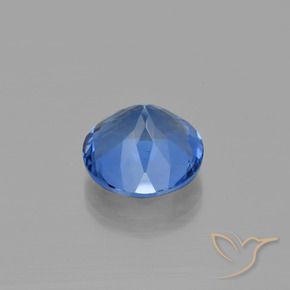 Color-Change Fluorite Gemstone in 15 mm (calibrated) Size for Sale, Color-Change Fluorite Stone in Dark Blue Color