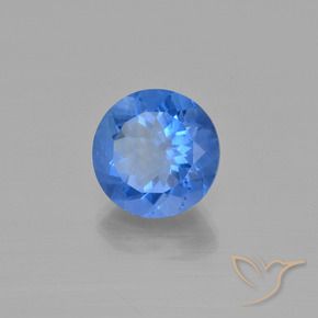 13.99 ct Blue Color-Change Fluorite Stone, Natural Color-Change Fluorite in Round Facet Shape for Sale