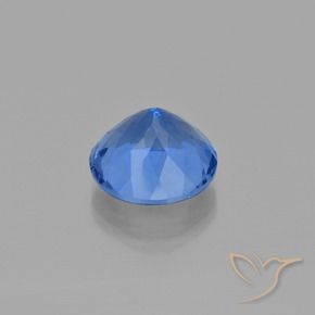 Color-Change Fluorite Gemstone in 15 mm (calibrated) Size for Sale, Color-Change Fluorite Stone in Egyptian Blue Color