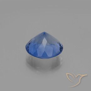 Color-Change Fluorite Gemstone in 14 mm (calibrated) Size for Sale, Color-Change Fluorite Stone in Navy Blue Color