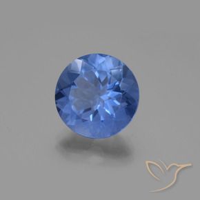 11.61 ct Blue Color-Change Fluorite Stone, Natural Color-Change Fluorite in Round Facet Shape for Sale