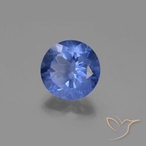 10.91 ct Blue Color-Change Fluorite Stone, Natural Color-Change Fluorite in Round Facet Shape for Sale