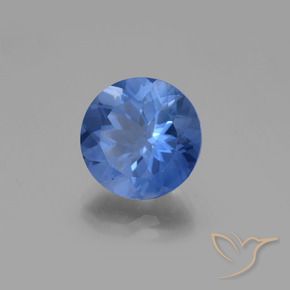 11.78 ct Blue Color-Change Fluorite Stone, Natural Color-Change Fluorite in Round Facet Shape for Sale