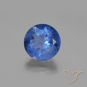 12.15 ct Blue Color-Change Fluorite Stone, Natural Color-Change Fluorite in Round Facet Shape for Sale