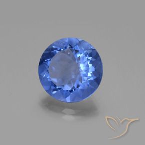 13.26 ct Blue Color-Change Fluorite Stone, Natural Color-Change Fluorite in Round Facet Shape for Sale