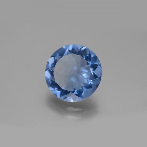 9.55 ct Blue Color-Change Fluorite Stone, Natural Color-Change Fluorite in Round Facet Shape for Sale
