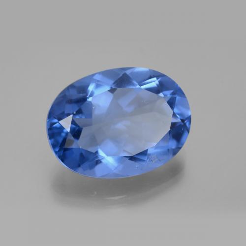 20.94 ct Blue Color-Change Fluorite Stone, Natural Color-Change Fluorite in Oval Facet Shape for Sale