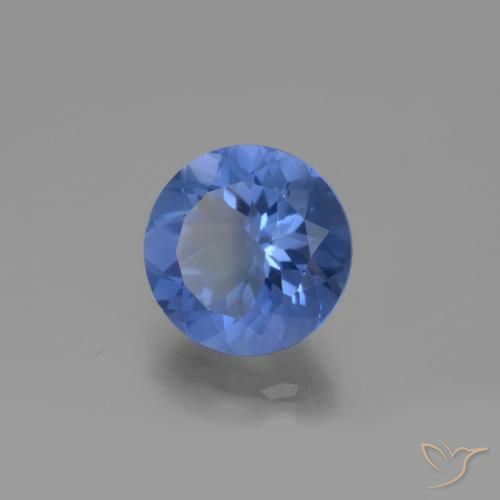 14.16 ct Blue Color-Change Fluorite Stone, Natural Color-Change Fluorite in Round Facet Shape for Sale