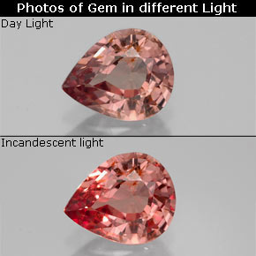 1.05 ct Multicolor Color-Change Garnet Gemstone, Color-Change Garnet Gem in Pear Facet Shape for Sale.