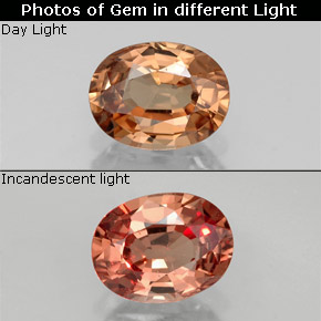 1.17 ct  Color-Change Garnet Gemstone, Color-Change Garnet Gem in Oval Facet Shape for Sale.