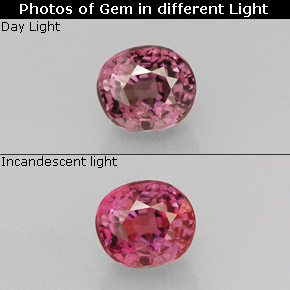 1.01 ct Multicolor Color-Change Garnet Gemstone, Color-Change Garnet Gem in Oval Facet Shape for Sale.