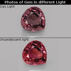 0.92 ct Multicolor Color-Change Garnet Gemstone, Color-Change Garnet Gem in Pear Facet Shape for Sale.