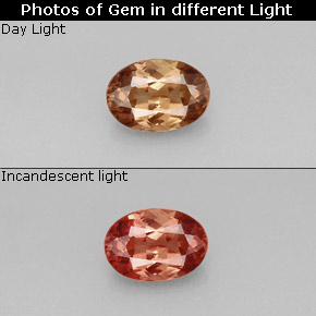 1.00 ct Color-Change Color-Change Garnet Gemstone, Color-Change Garnet Gem in Oval Facet Shape for Sale.