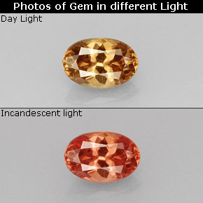 0.66 ct Multicolor Color-Change Garnet Gemstone, Color-Change Garnet Gem in Oval Facet Shape for Sale.