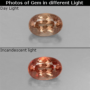 0.58 ct Color-Change Color-Change Garnet Gemstone, Color-Change Garnet Gem in Oval Facet Shape for Sale.