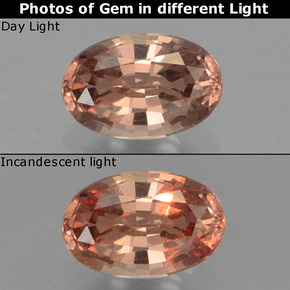 Medium Brown Color-Change Garnet Gem - 0.6ct Oval Facet (ID: 226611)