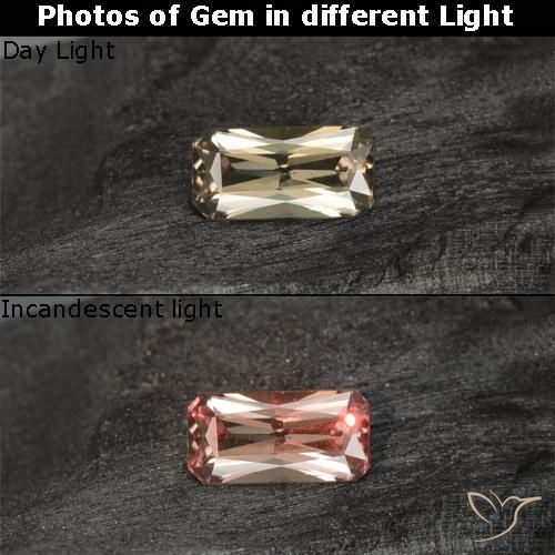 0.76 قيراط ثمانى قطع عقيق متغير اللون ، <cite dir="ltr" lang="en">7 x 3.6</cite> مم من مدغشقر, Photo A