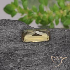 Color-Change Garnet Gemstone in 7 x 3.6 mm Size for Sale, Color-Change Garnet Stone in Earthy Yellow Color