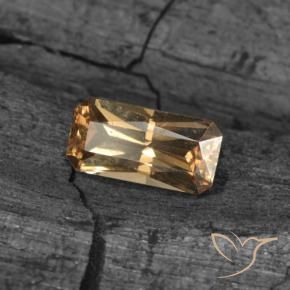 0.71 ct Golden Color-Change Garnet Stone, Natural Color-Change Garnet in Octagon / Scissor Cut Shape for Sale