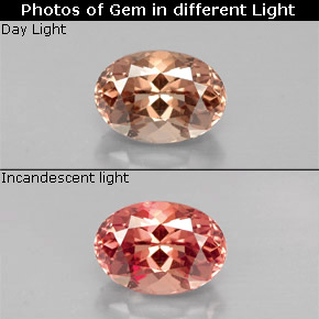 1.17 ct Multicolor Color-Change Garnet Gemstone, Color-Change Garnet Gem in Oval Facet Shape for Sale.