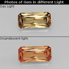 1.28 ct Multicolor Color-Change Garnet Gemstone, Color-Change Garnet Gem in Octagon / Scissor Cut Shape for Sale.