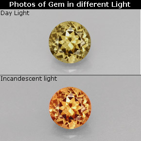 0.96 ct Multicolor Color-Change Garnet Gemstone, Color-Change Garnet Gem in Round Facet Shape for Sale.