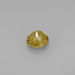 Color-Change Garnet Gemstone in 5.6 mm Size for Sale, Color-Change Garnet Stone in Golden Brown to Orange Color