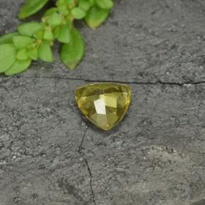 Color-Change Garnet Gemstone in 5.5 x 5.4 mm Size for Sale, Color-Change Garnet Stone in Golden Yellow Color