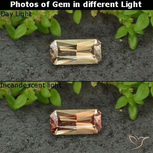 0.68 قيراط ثمانى قطع عقيق متغير اللون ، <cite dir="ltr" lang="en">7 x 3.5</cite> مم من مدغشقر, Photo A
