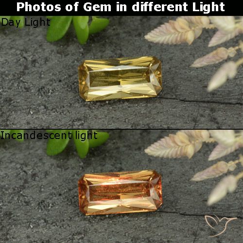 0.62 قيراط ثمانى قطع عقيق متغير اللون ، <cite dir="ltr" lang="en">7.1 x 3.5</cite> مم من مدغشقر, Photo A