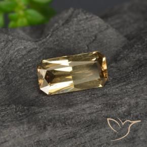0.63 ct Golden Color-Change Garnet Stone, Natural Color-Change Garnet in Octagon / Scissor Cut Shape for Sale