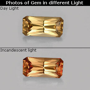 0.68 ct Multicolor Color-Change Garnet Gemstone, Color-Change Garnet Gem in Octagon Facet Shape for Sale.