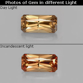 0.80 ct Multicolor Color-Change Garnet Gemstone, Color-Change Garnet Gem in Octagon Facet Shape for Sale.