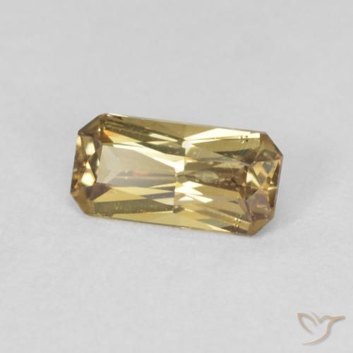 0.67 ct Yellow Color-Change Garnet Stone, Natural Color-Change Garnet in Octagon / Scissor Cut Shape for Sale
