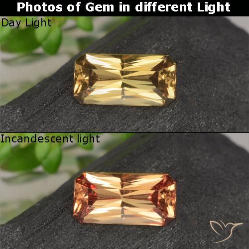 0.69 قيراط ثمانى قطع عقيق متغير اللون ، <cite dir="ltr" lang="en">7 x 3.5</cite> مم من مدغشقر, Photo A