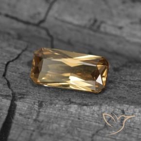 0.73 ct Golden Color-Change Garnet Stone, Natural Color-Change Garnet in Octagon Facet Shape for Sale