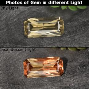Золотисто-коричневый Гранат, Меняющий Цвет Камень - 0.6ct Огранка Октагон / Ножницы (ID: 262430)