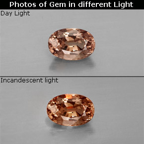 0.77 ct Color-Change Color-Change Garnet Gemstone, Color-Change Garnet Gem in Oval Facet Shape for Sale.