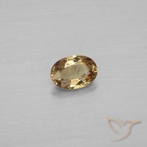 0.57 ct Golden Color-Change Garnet Stone, Natural Color-Change Garnet in Oval Facet Shape for Sale