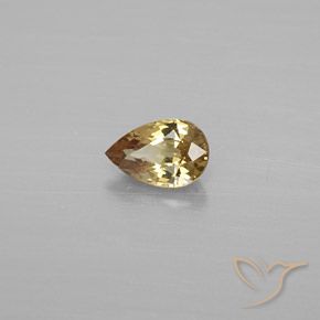 0.56 ct Golden Color-Change Garnet Stone, Natural Color-Change Garnet in Pear Facet Shape for Sale