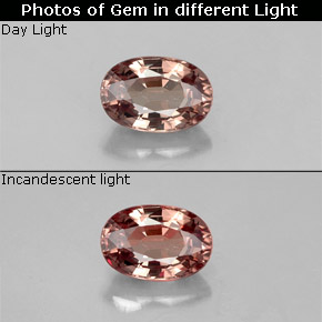 0.71 ct Multicolor Color-Change Garnet Gemstone, Color-Change Garnet Gem in Oval Facet Shape for Sale.